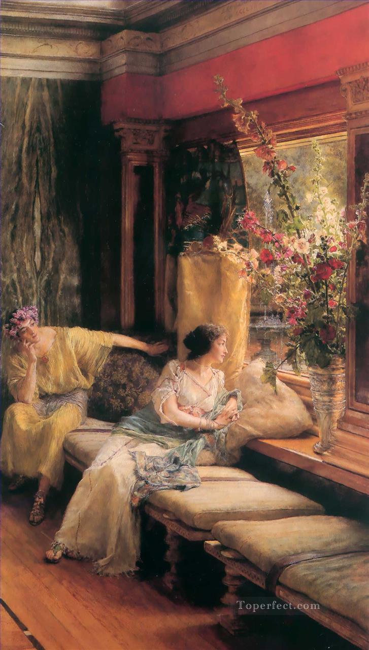 Vain Courtship Romantic Sir Lawrence Alma Tadema Oil Paintings